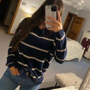 NWT American Eagle striped navy sweater